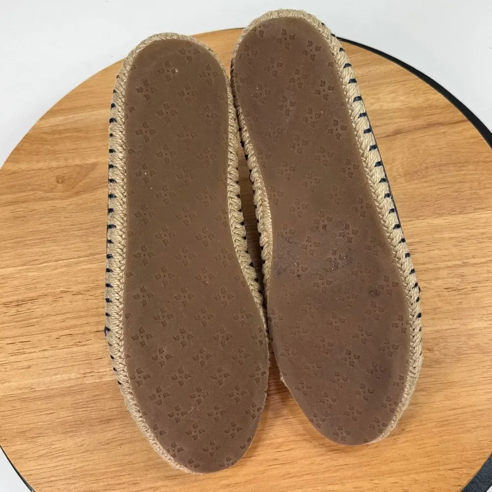 Patricia Nash Emiliana Lace Up‎ Leather Espadrille Sneakers Navy Blue 7
